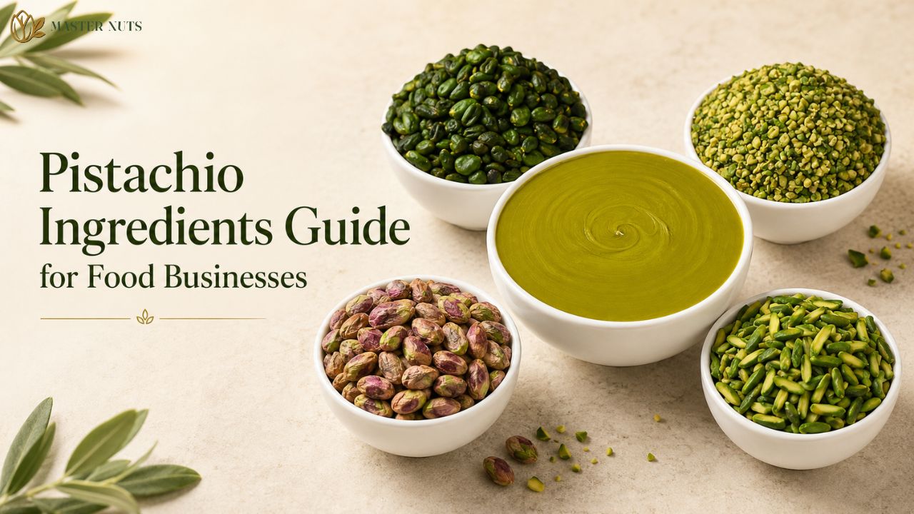 Pistachio ingredients for food businesses: formats, applications and buying criteria