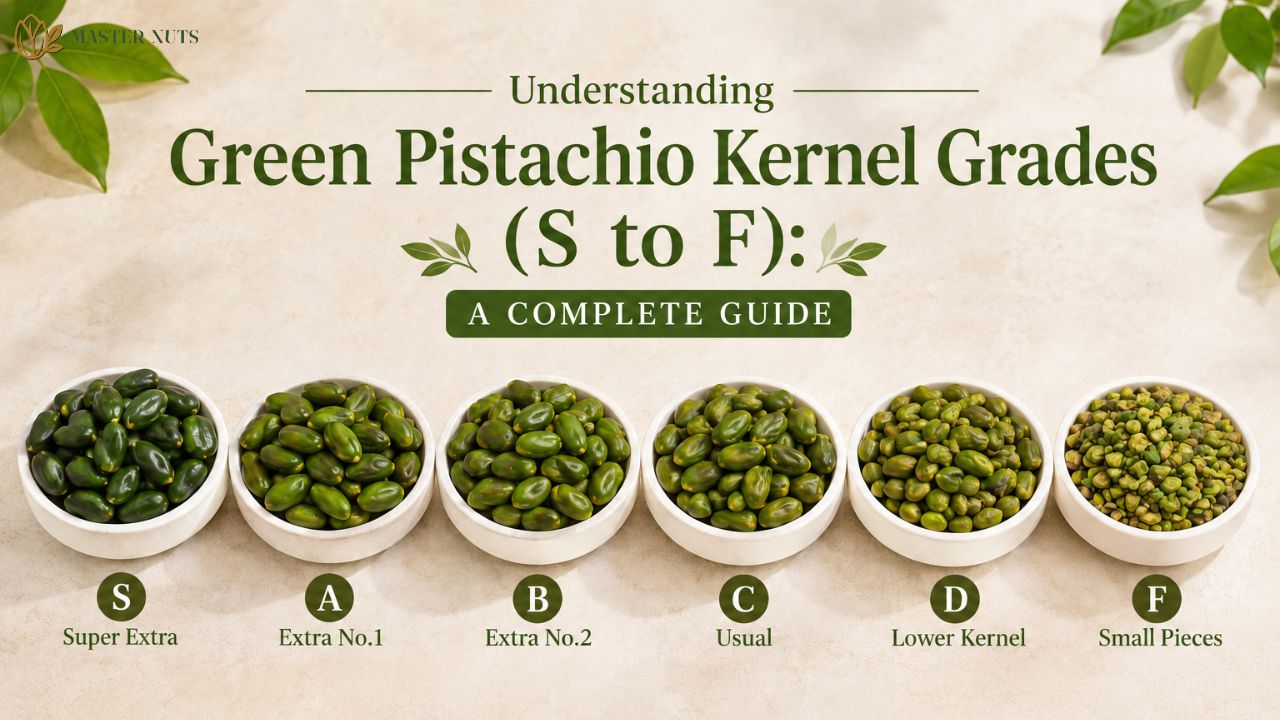 Understanding Green Pistachio Kernel Grades (S to F): A Complete Guide
