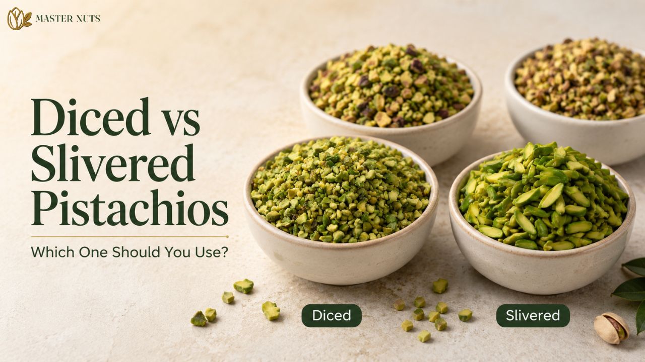 Diced vs slivered pistachios: which one should you use?