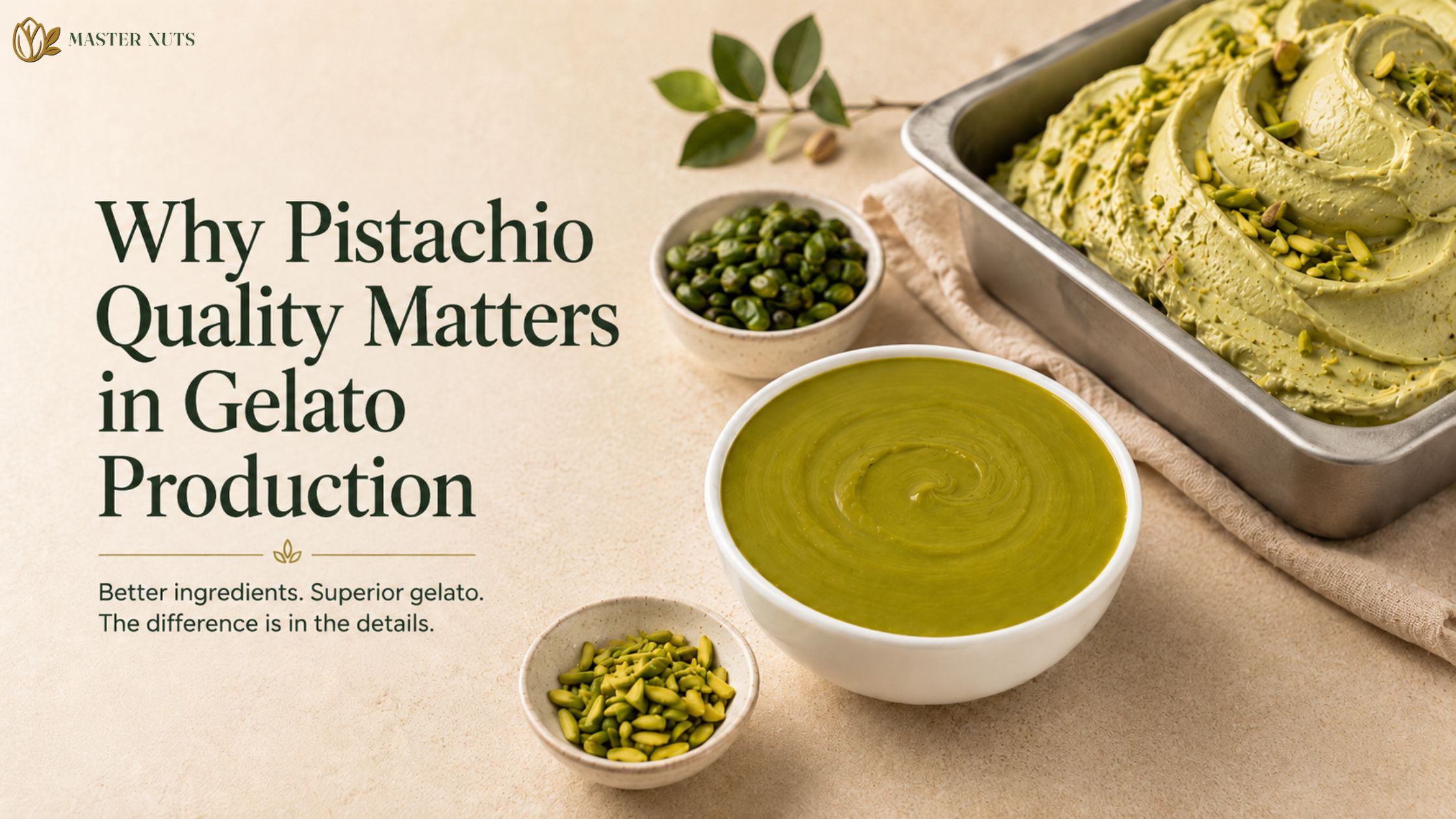 Why Pistachio Quality Matters in Gelato Production