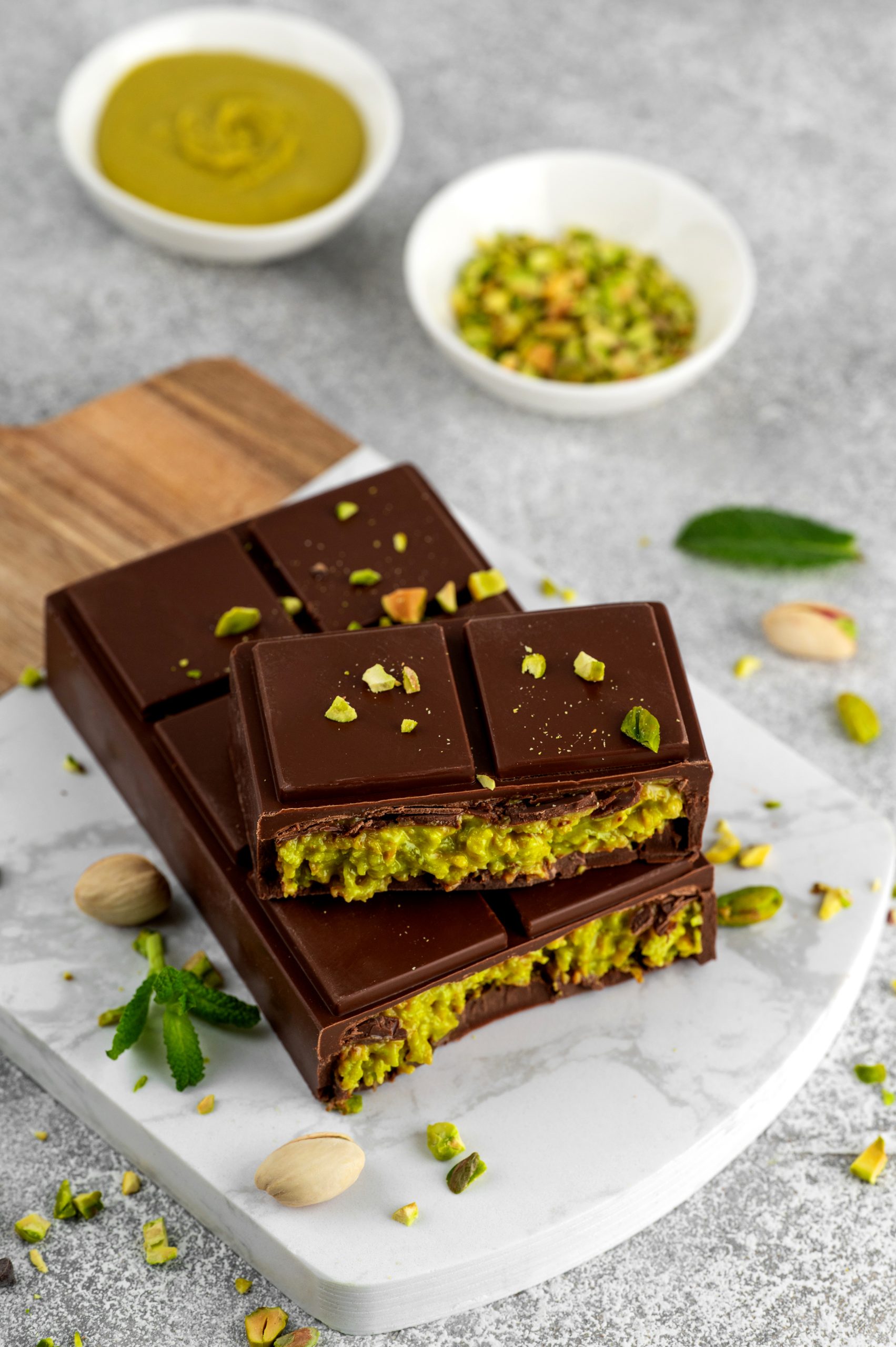Pistachio paste used in premium chocolate and confectionery products