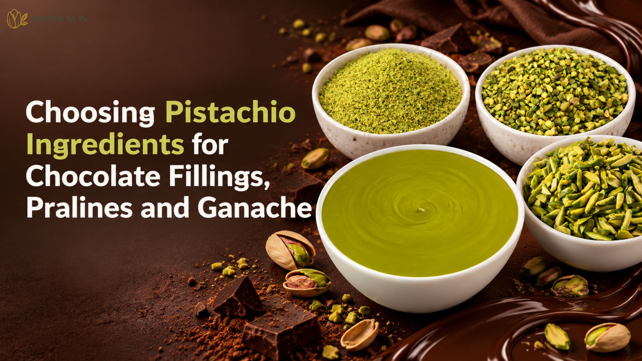 Choosing Pistachio Ingredients for Chocolate Fillings, Pralines and Ganache